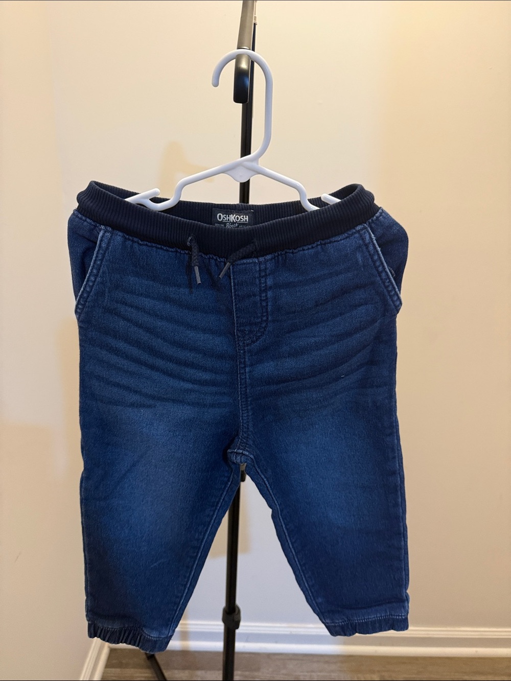 OshKosh B'gosh Navy Blue Elastic Waist Denim Joggers